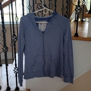 Light blue zip up hoodie